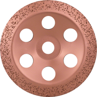 BOSCH 180mm Tungsten Carbide Grinding Wheel - Medium Angled Cup Wheel for Concrete, Stone Grinding