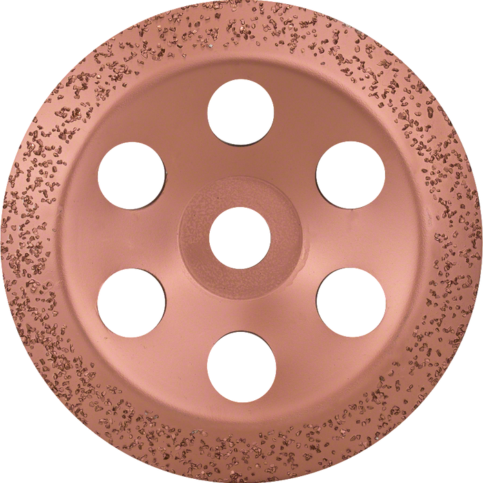 BOSCH 180mm Tungsten Carbide Grinding Wheel - Medium Angled Cup Wheel for Concrete, Stone Grinding