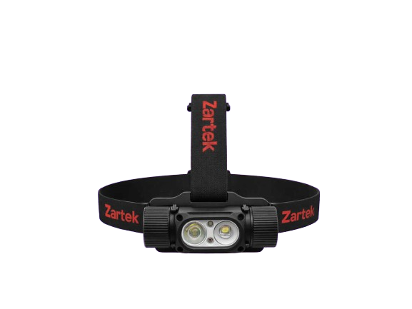 Zartek Headlamp 1482 Lumen: 2 x SST20 LED Aluminium - ZA-137-A