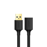 UGREEN USB 3.0 Extension Cable: Male to Female, 5Gbps High-Speed Data Transfer, Black Color