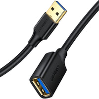 UGREEN USB 3.0 Extension Cable: Male to Female, 5Gbps High-Speed Data Transfer, Black Color