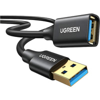 UGREEN USB 3.0 Extension Cable: Male to Female, 5Gbps High-Speed Data Transfer, Black Color