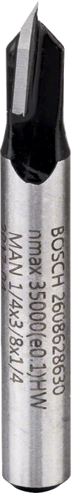 Bosch Router Bit V-Groove 90 Degree 1/4 Inch Shank Woodworking CNC Tool 2608628630
