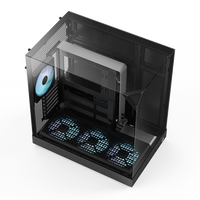 Aerocool APNX V2 Vision Black 3 glass panel case. X-Pand Flow design 4x ARGB Fan included - 360mm radiator  - (APCM-VI02143.11) Aerocool