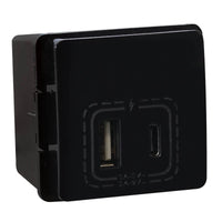 Major Tech VETi 1 - 18W Combined USB-A & USB-C Socket Outlet - Modular | V212BK - image 1