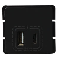 Major Tech VETi 1 - 18W Combined USB-A & USB-C Socket Outlet - Modular | V212BK - image 1