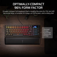 Corsair VANGUARD  96% Gaming Keyboard - MLX Fusion tactile switches - Black.-CH-91E901F-NA