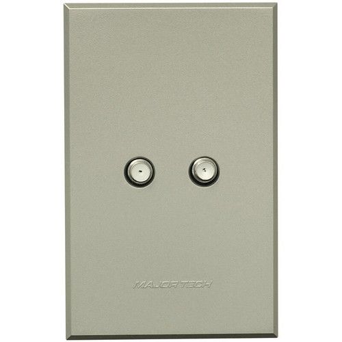 Major Tech Dual Satellite Socket TI (100mmx50mm) 3V132T