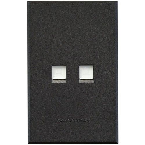 Major Tech Dual Data Socket GR (100mmx50mm) 3V135G