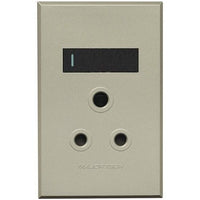 Major Tech Single Vertical RSA Socket GR/TI (100mmx50mm) 3V20GT