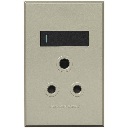 Major Tech Single Vertical RSA Socket GR/TI (100mmx50mm) 3V20GT