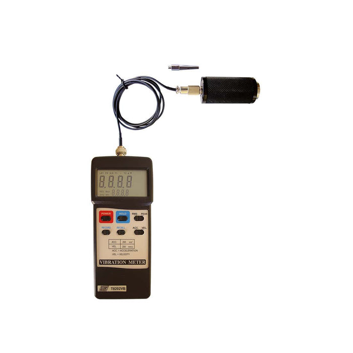 Vibration Meter T8202VB with Probe - Measures Acceleration & Velocity