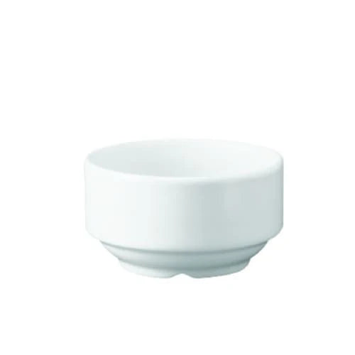 BCE Whiteware - White - Unhandled Consomme - 28Cl (24) - CC-WH-ASU.1