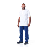 DROMEX SHIRT GOLF POLY/COTTON WHT [XL]  DW-GOLF-WH-XL