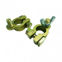 HellermannTyton : Barrel Battery Clamps 6mm Brass Pos-Neg Set - (HTBSC6)