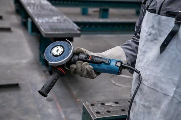 BOSCH ANGLE GRINDER: Metalworking Tool in Action - Power and Precision