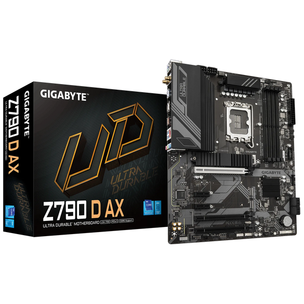 GIGABYTE Intel® Z790 Chipset for LGA 1700; 4x DDR5; 3x M2 G4; HDMI/DP; ATX