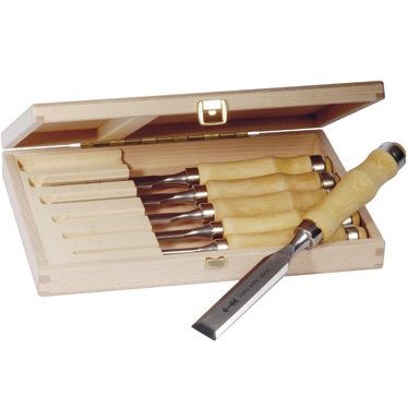 Cabinetmaker's Bench Chisels Set - 6 Piece Woodworking Tools by chavda.com
