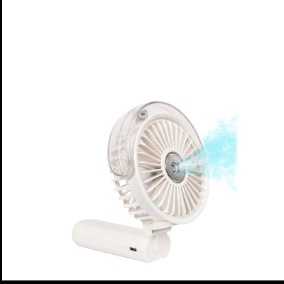 Zartek ZA-105-WHT Rechargeable Handheld Mist Fan - White