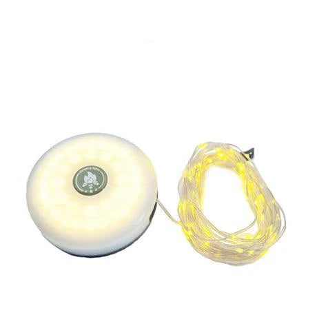 10m LED String  Warm White  & Colour Lights, 36 SMD Warm White Light, XTE LED 220 Lm, Retractable, Magnetic Type C USB Rechargeable, 2000mAH Powerbank, 110mm x 38mm