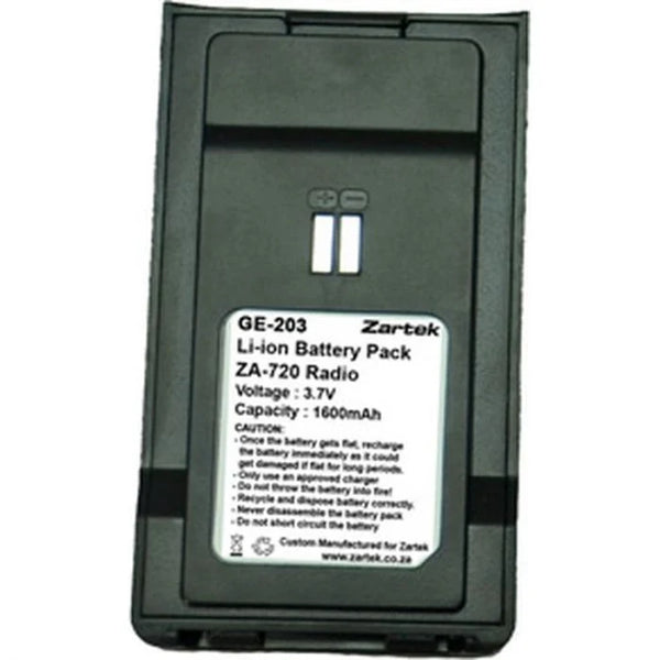 ZA-720 Li-ion battery pack 3.7V 1600mAH