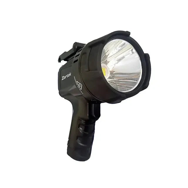 Extreme Mega Bright Spotlight, XHP110 LED, 54W 6300lm, USB type C Rechargeable, Far Beam, Heavy-Duty, IP67, Includes USB Mains & Vehicle Charger, Red Lens