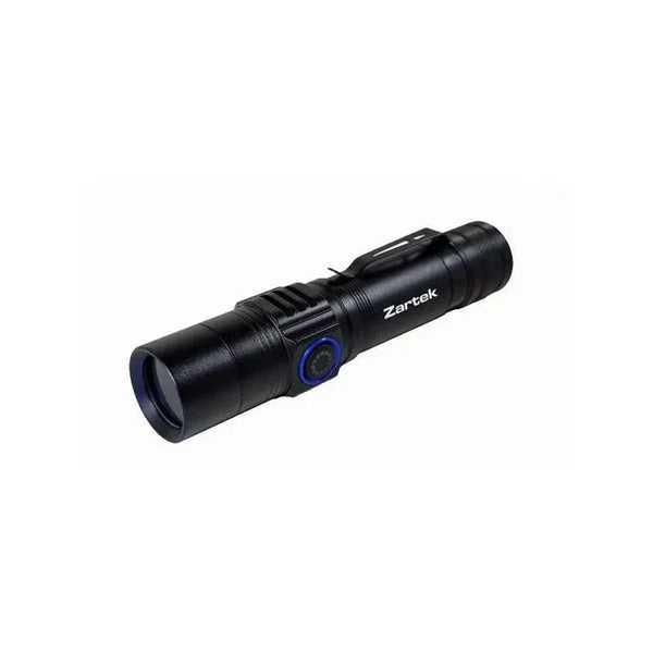 UV Flashlight, Scorpion Detection, High Power LED  5W,  Aluminium, UV Wavelength: 365 nm, PURE-365 Wood Filter, USB Recharg., Li-ion 18650 Battery & USB Charger Cable included