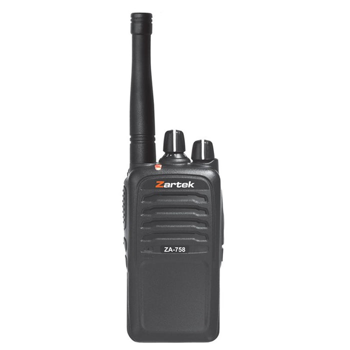 Zartek ZA-758 PMR UHF Handheld Transceiver with Direct Plug-in Charger Adaptor Two-Way Radio